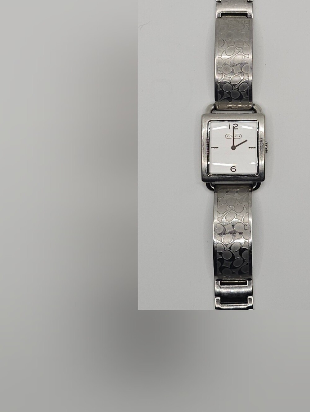 Coach Signature C Stainless Steel Rectangular Bracelet Watch – CA.68.7.14.0687